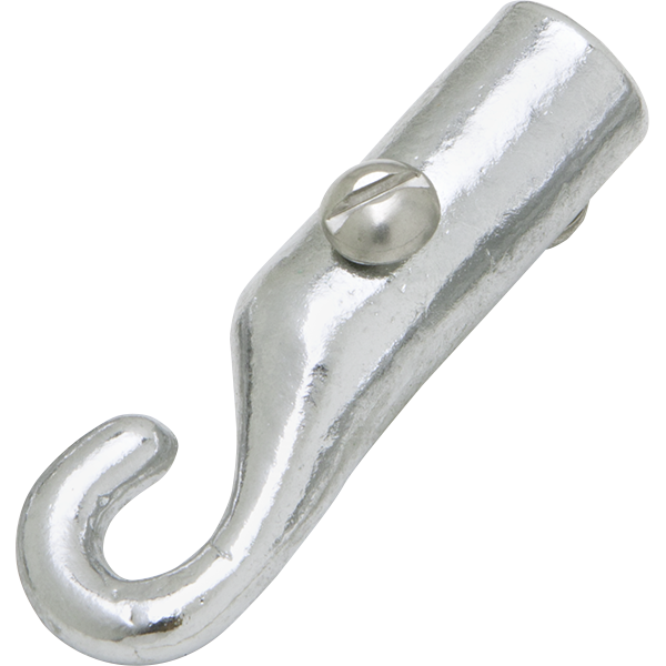 Chrome Plated Bronze Standard Entry Rope Hook - 0.5 inch Pool Rope