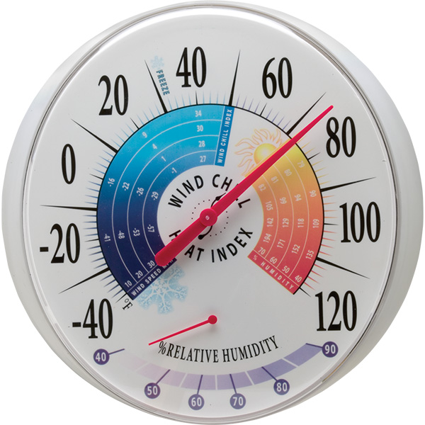 13.25 Wind Chill/Heat Index Thermometer & Hygrometer