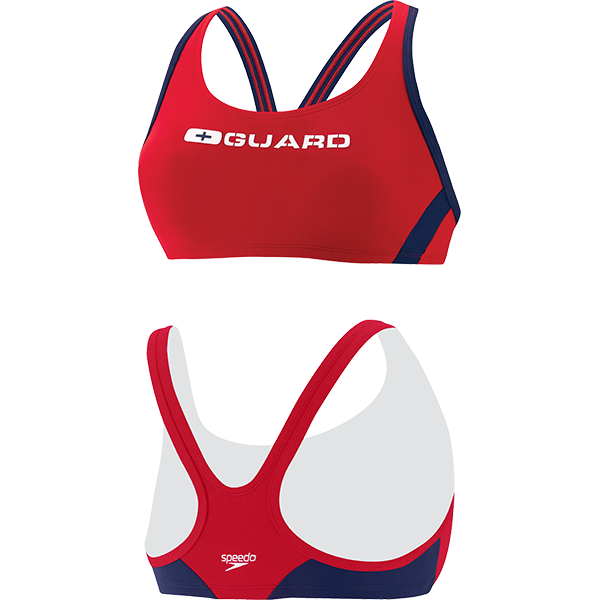 Speedo Womens Sport Bra Lifeguard Swim Suit Top